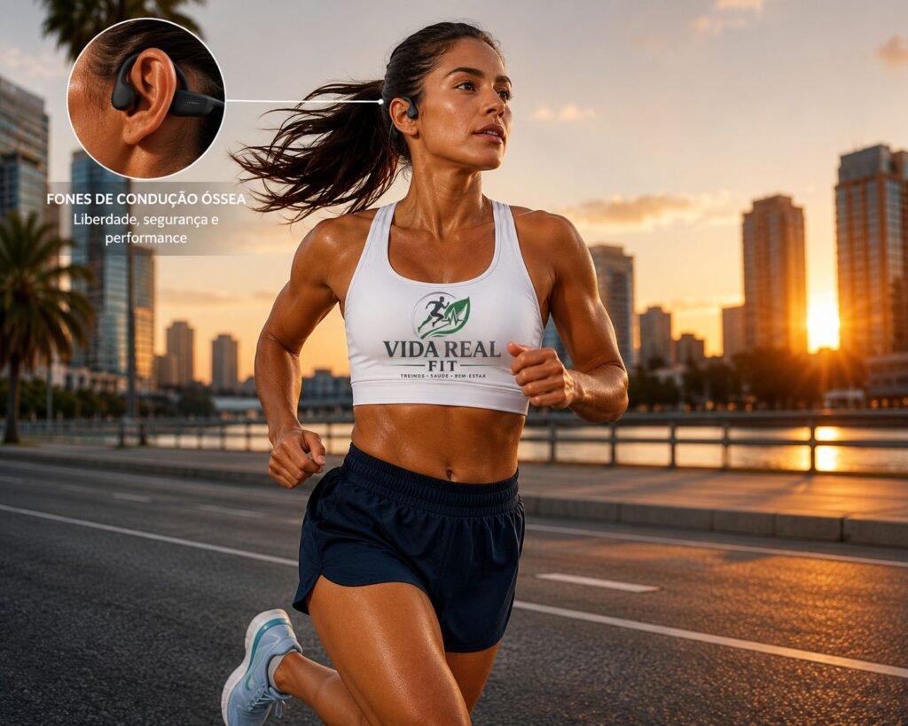 Segurança ao correr com música: fones de ouvido e acessórios de corrida.