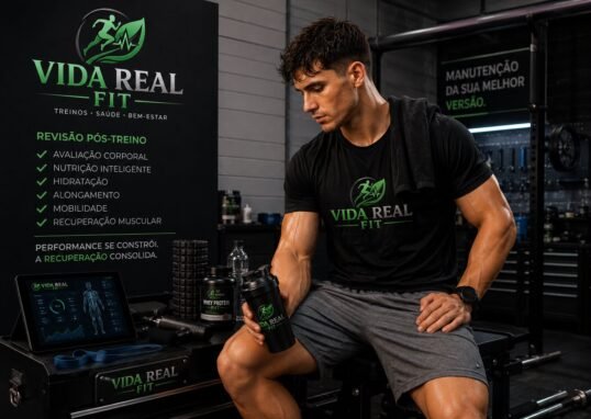 Atleta profissional realizando protocolo de recovery fitness para acelerar a recuperação muscular.